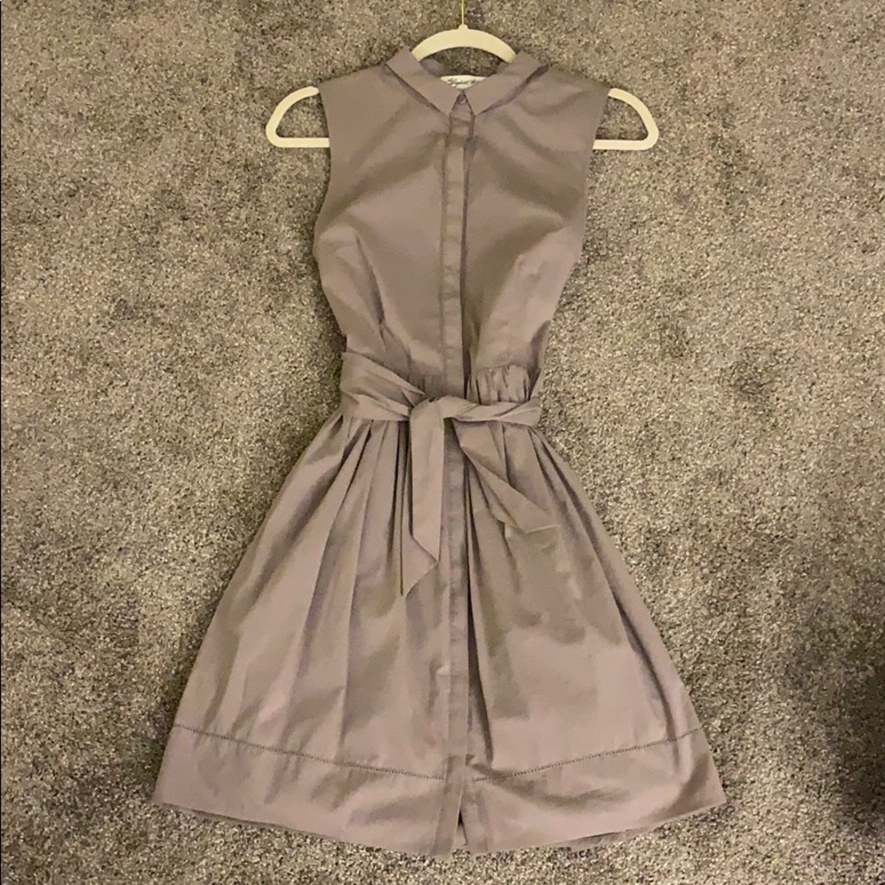 Anthropologie taupe dress
